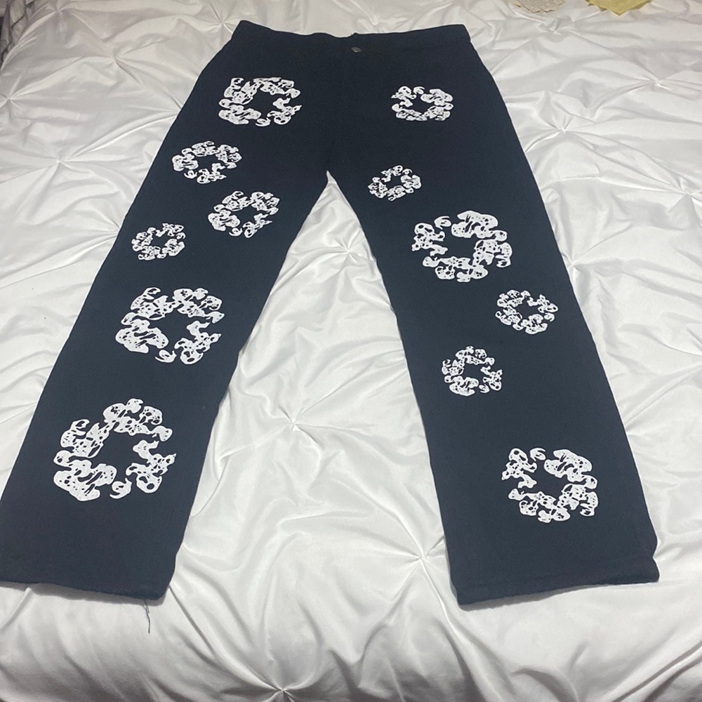Denim Tear / size 32 / black-white